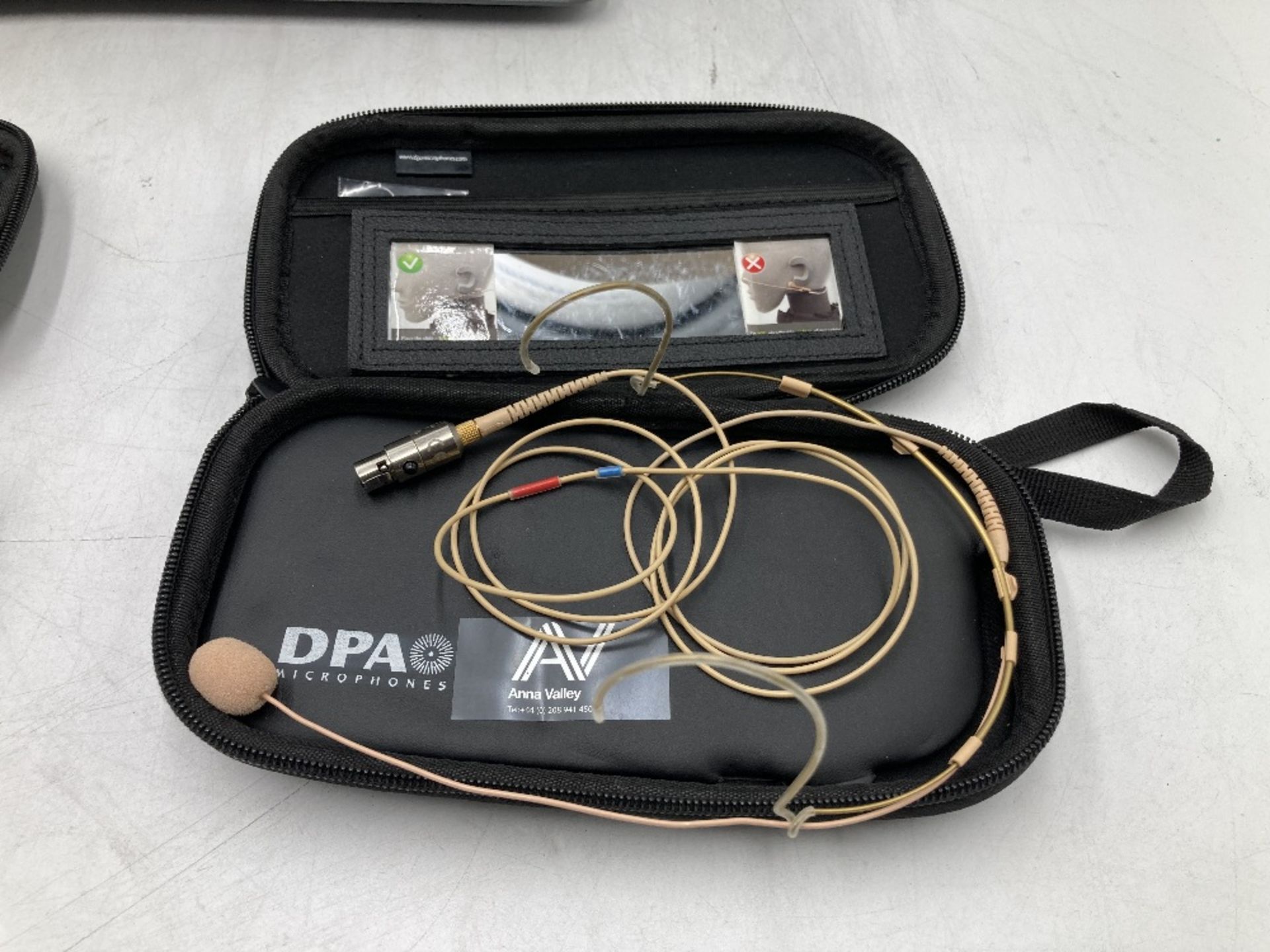(9) DPA 4088 Cardioid Headset Mic (TA4F - BEIGE) & Cases - Image 3 of 4