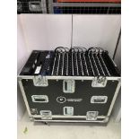 Luminex 12 way Artnet rack with Heavy Duty Mobile Flight case