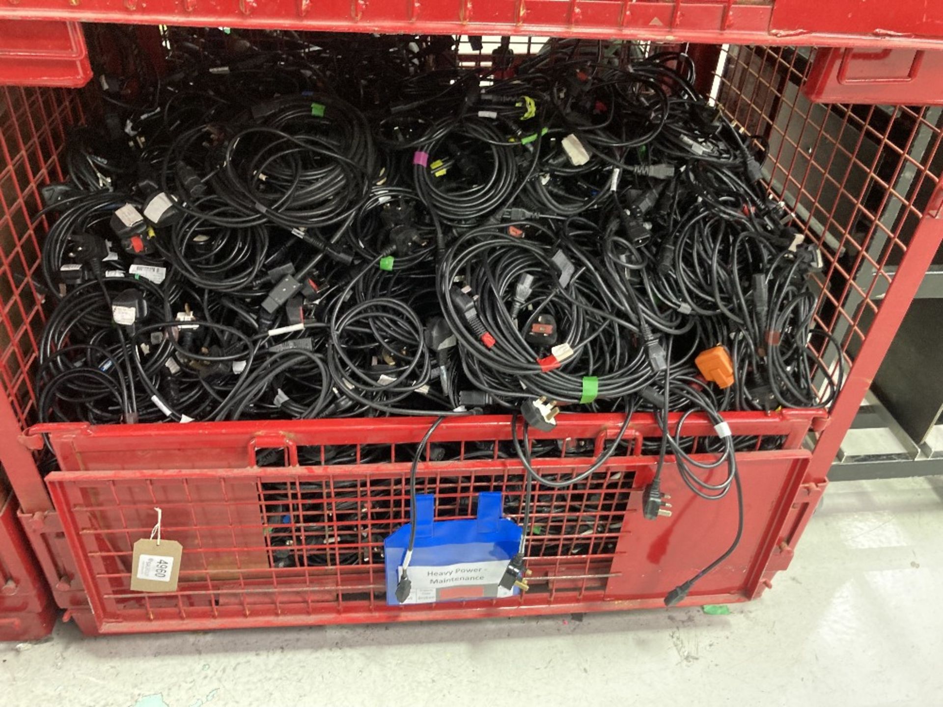 Large Quantity of M-F Power Cables With Steel Fabricated Stillage