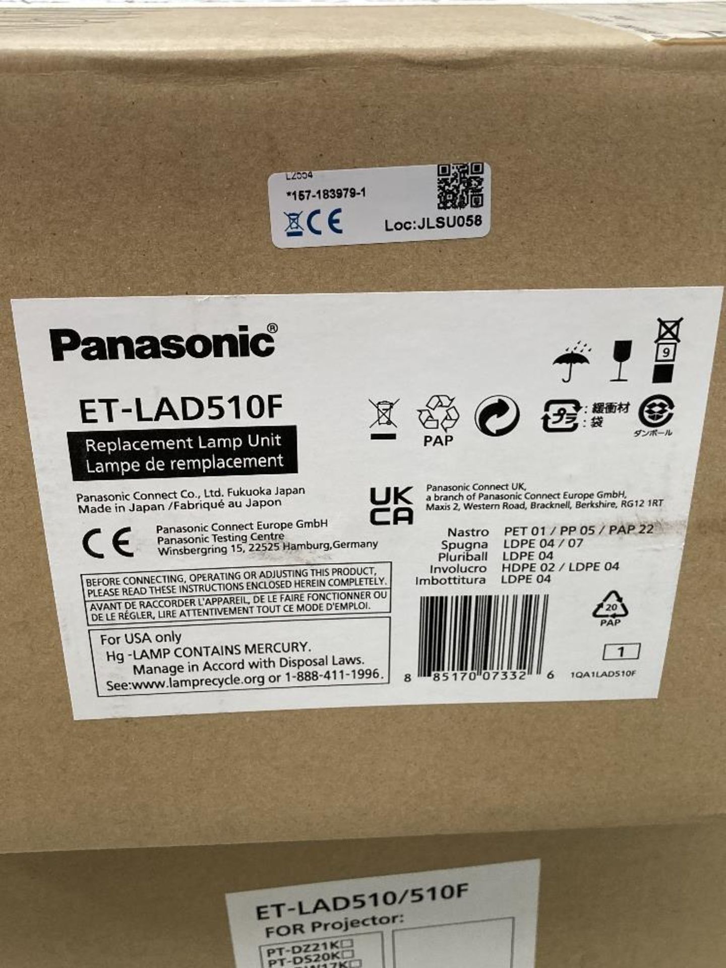 Quantity of Panasonic Projector Spares & (2) Projection Lens to Include - Image 27 of 36