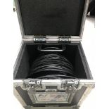 100m Opticon Duo 4x Multimode LC Fibre Cable Reel With Heavy Duty Flight Case