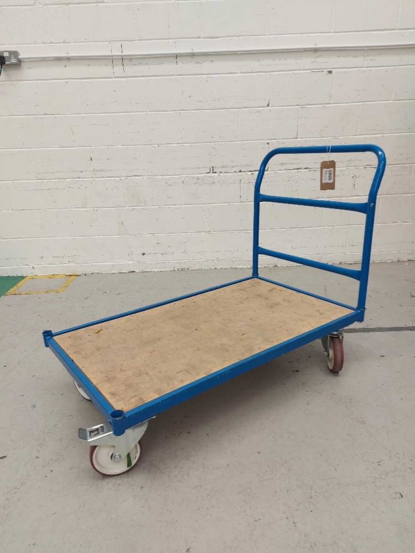 Flatbed Mobile Warehouse Trolley
