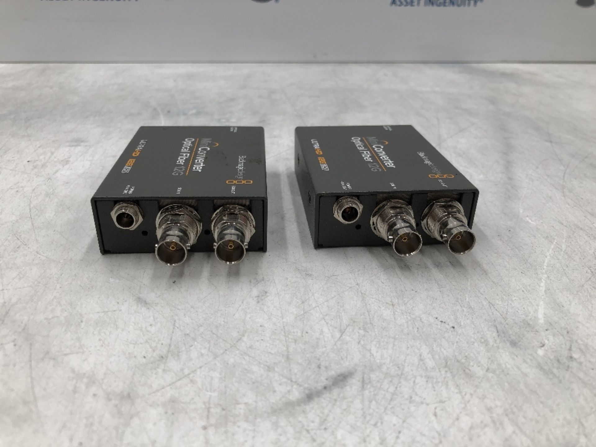 (2) Blackmagic Mini Optical Fibre Converters With Power Cables And Plastic Carry Case - Image 3 of 6