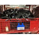 Large Quantity of 5m NL4-4 Core Speaker Cable with Steel Fabricated Stillage