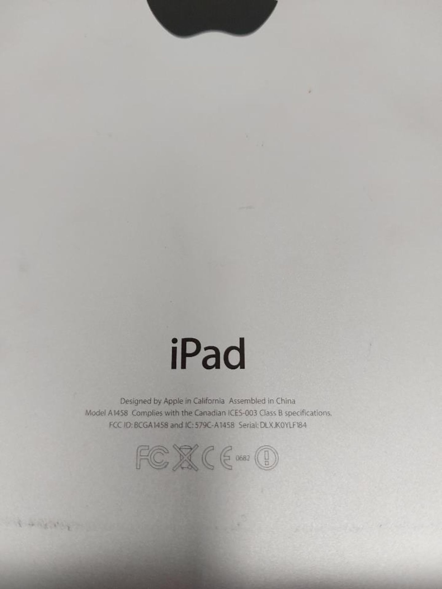 Apple iPad A1458 - Image 3 of 3