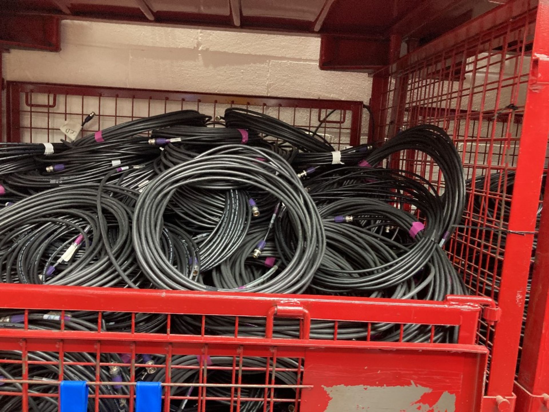 Large Quantity of 15m BNC Cable with Steel Fabricated Stillage - Image 3 of 4