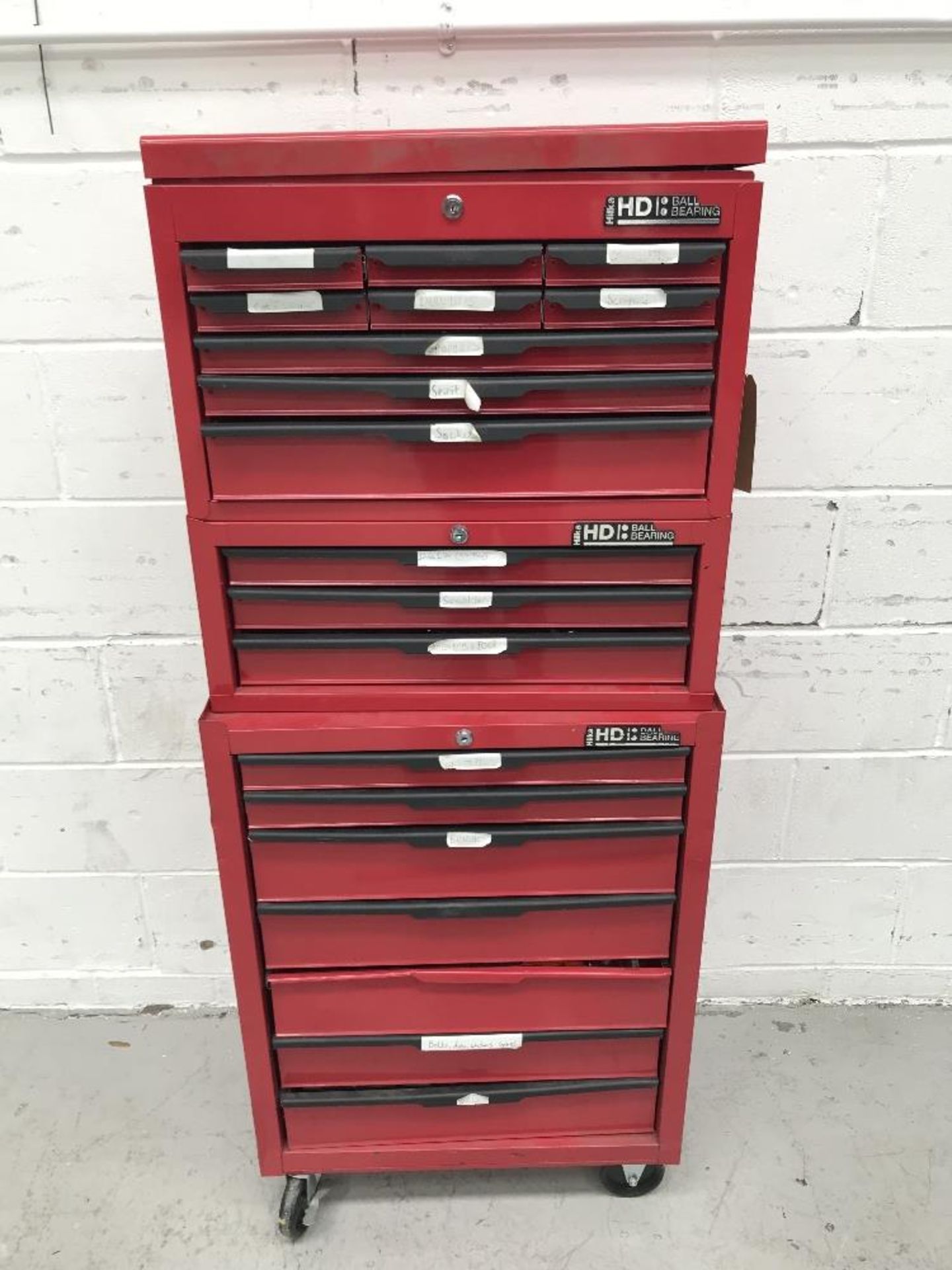 Hilka HD Ball Bearing Tool Chest and Contents