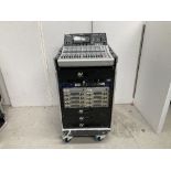 Yamaha TF1 Digital Mixing Console Full Rack with Microphones & Heavy Duty Mobile Flight Case Rack