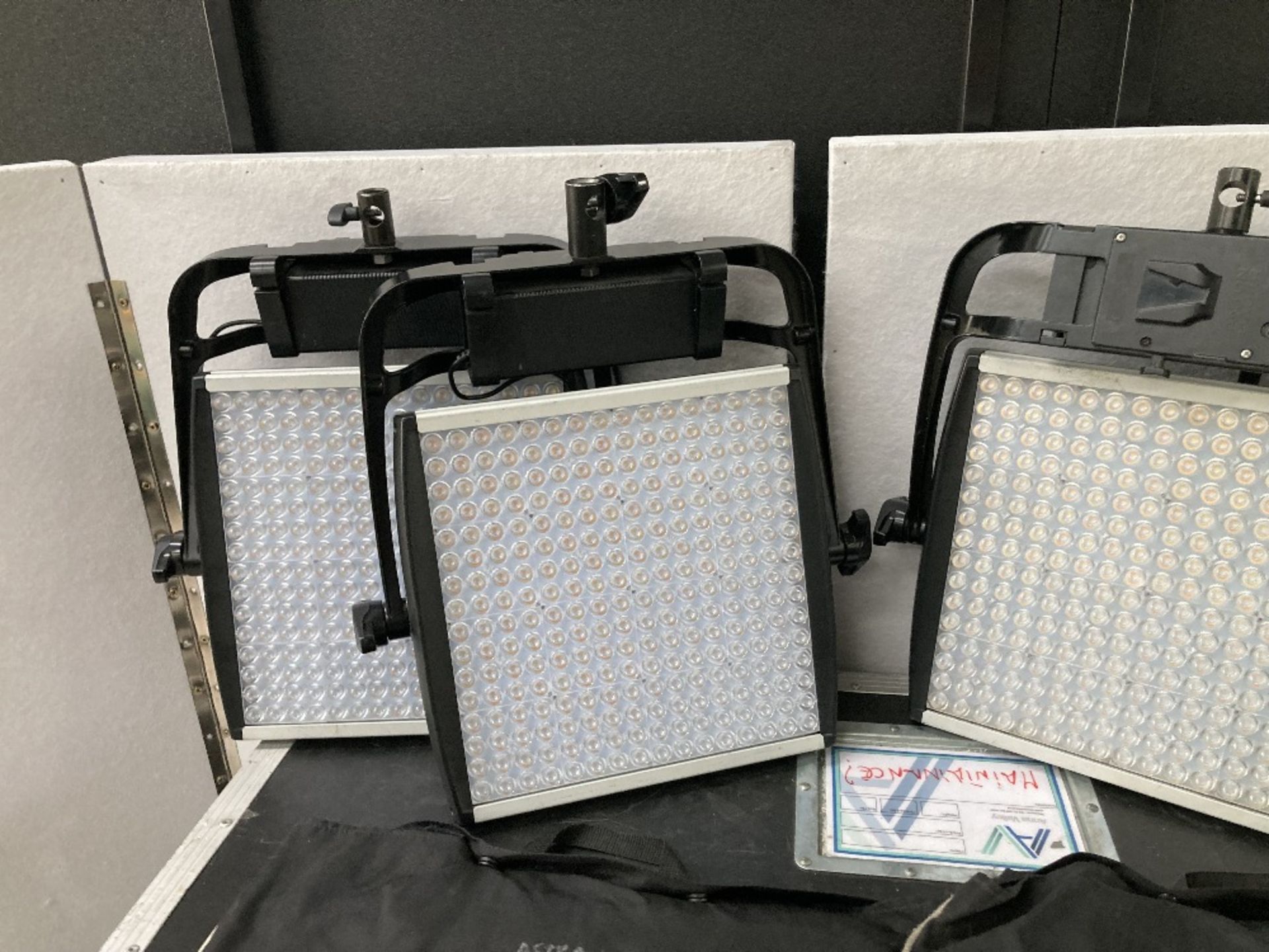 (4) Litepanels Astra 1x1 LED Panel Kits & Anton Bauer Battery Adaptors - Image 3 of 9