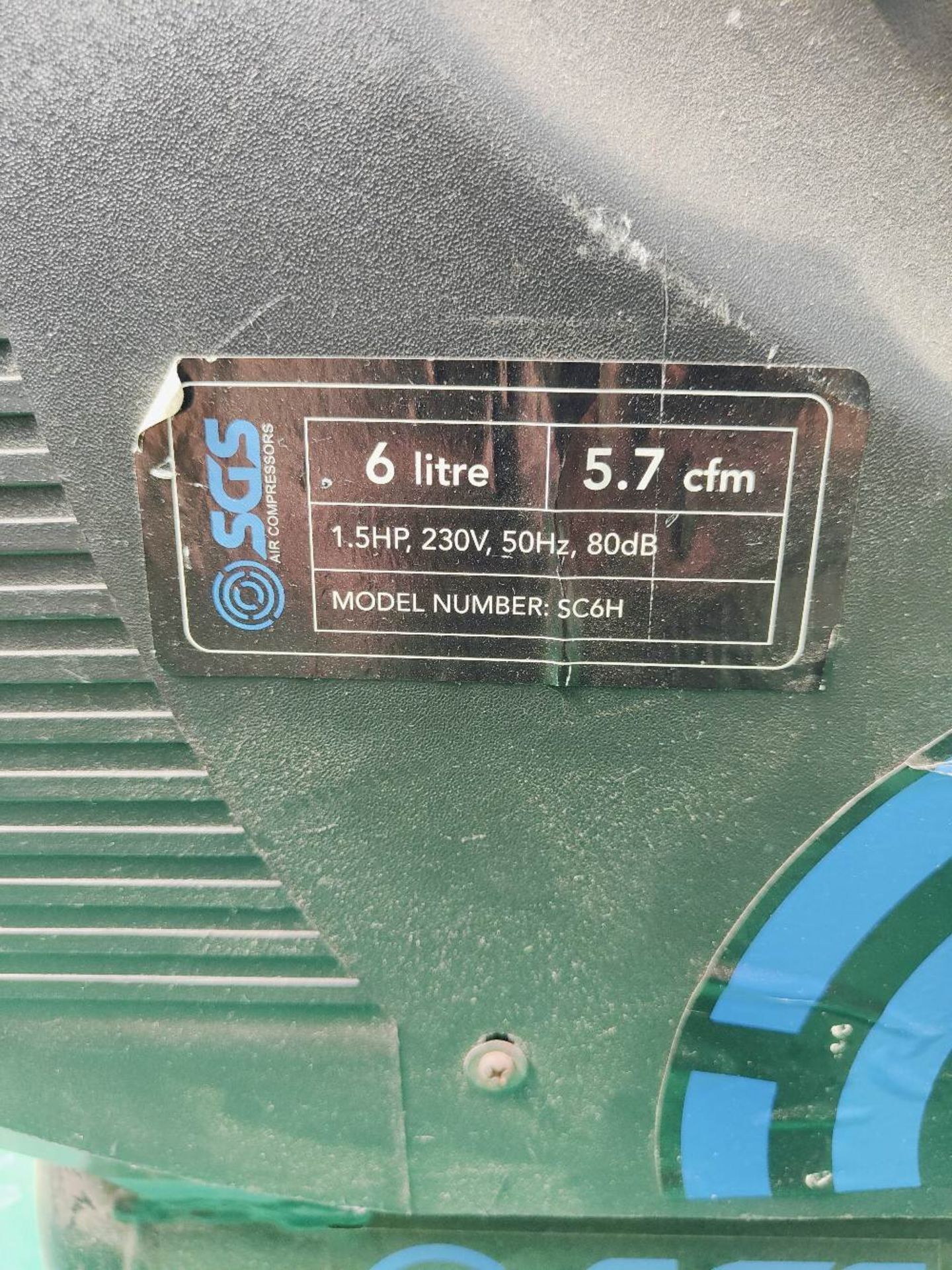 SGS 6 Litre 1.5hp Mini Air Compressor - Image 3 of 3