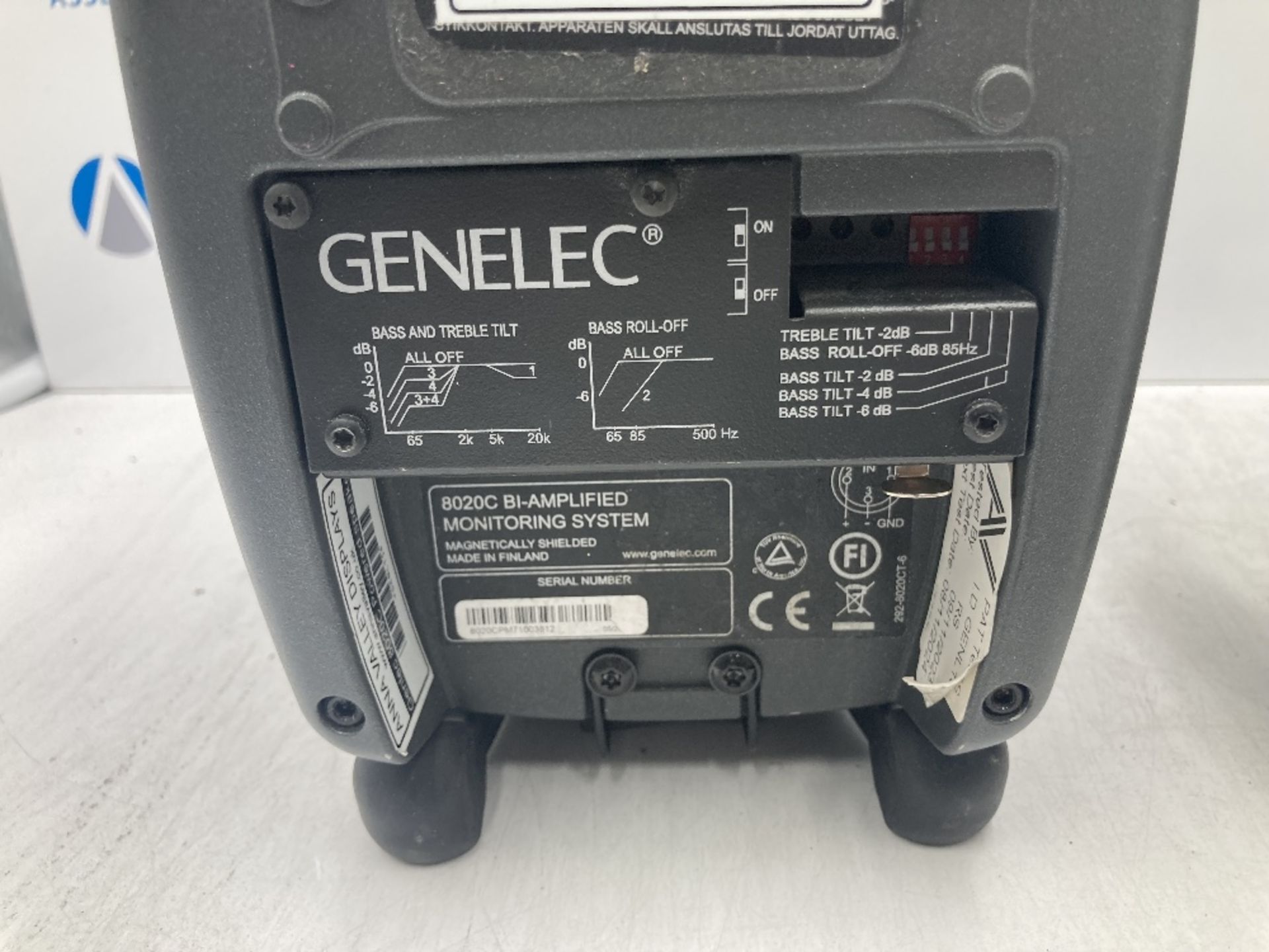 (2) Genelec 8020C Powered Monitor Speakers & Padded Carry Case - Image 4 of 6