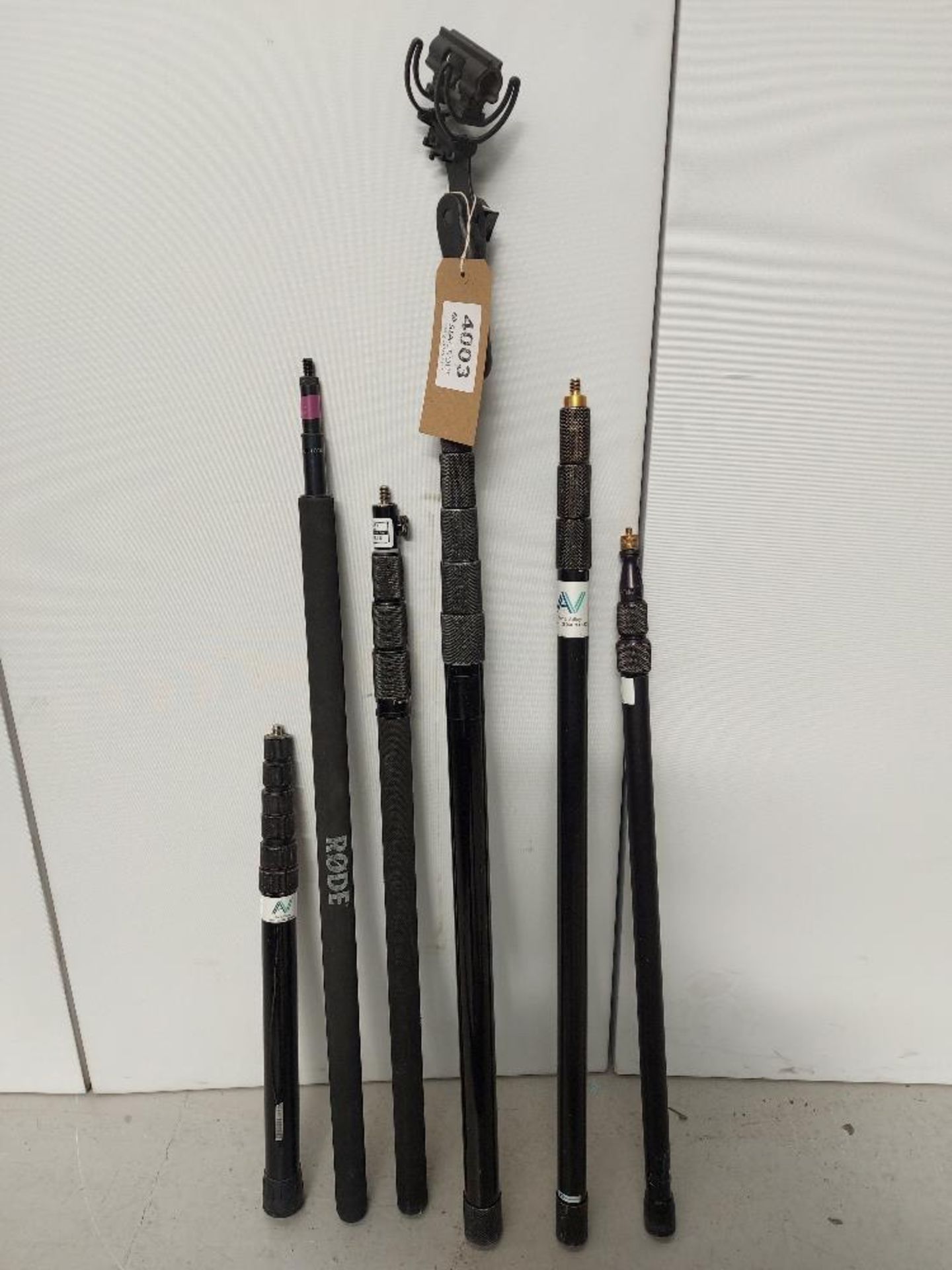 Quantity of (8) Boom Poles of Various Length - Image 2 of 3