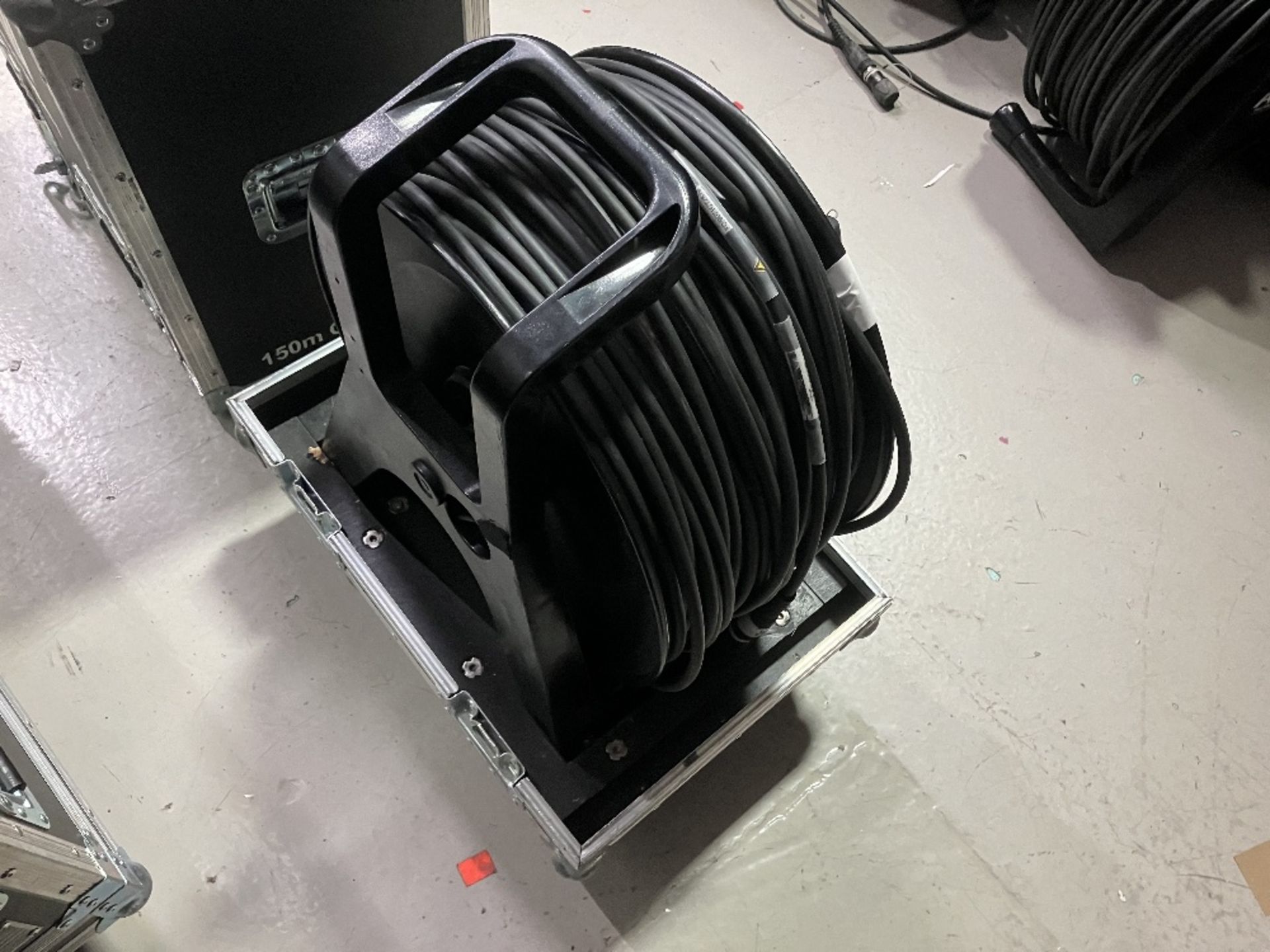 Neutrik Opticon 50m Quad Drum Cable With Heavy Duty Mobile Flight Case - Image 3 of 7