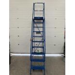 6-Step Platform Stepladder with Break and Handrail