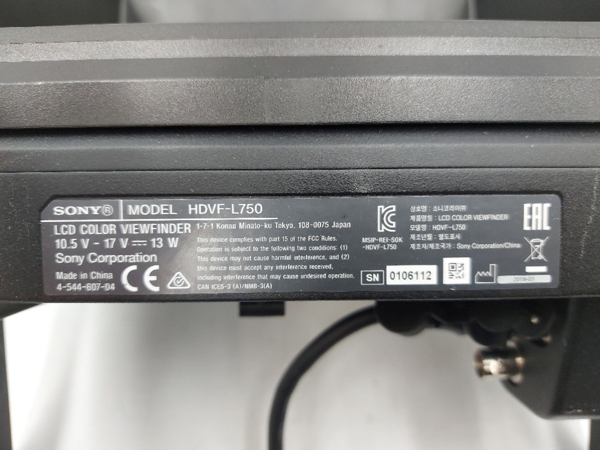 Sony HSC-100R Camera Kit - Image 7 of 9