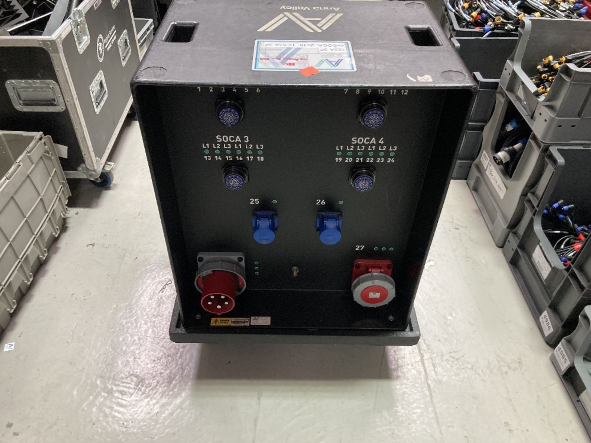 63amp Power Distribution Unit With (2) Mobile Mountable Trolley - Image 6 of 10