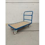 Flatbed Mobile Warehouse Trolley