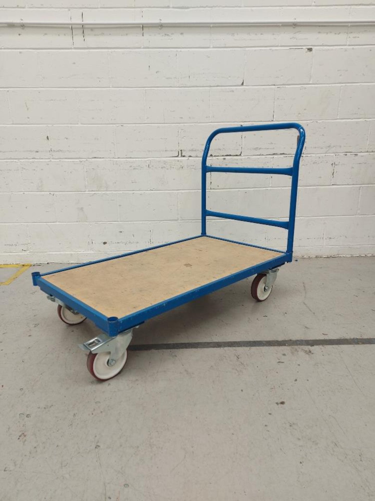 Flatbed Mobile Warehouse Trolley