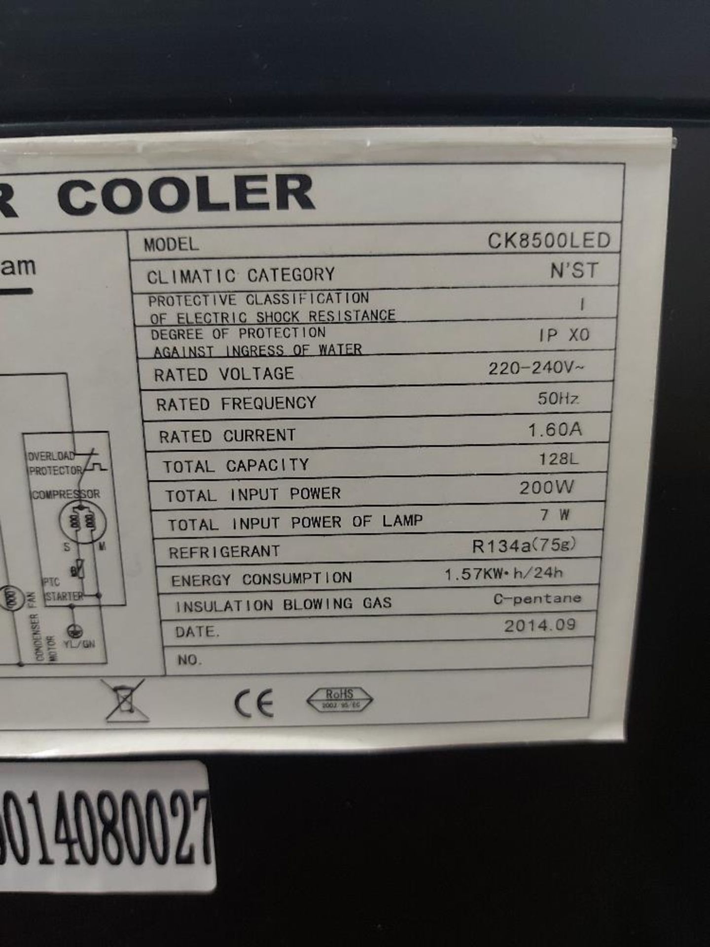 Cater Cool CK8500LED Beer Cooler - Image 2 of 2