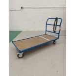 Flatbed Mobile Warehouse Trolley