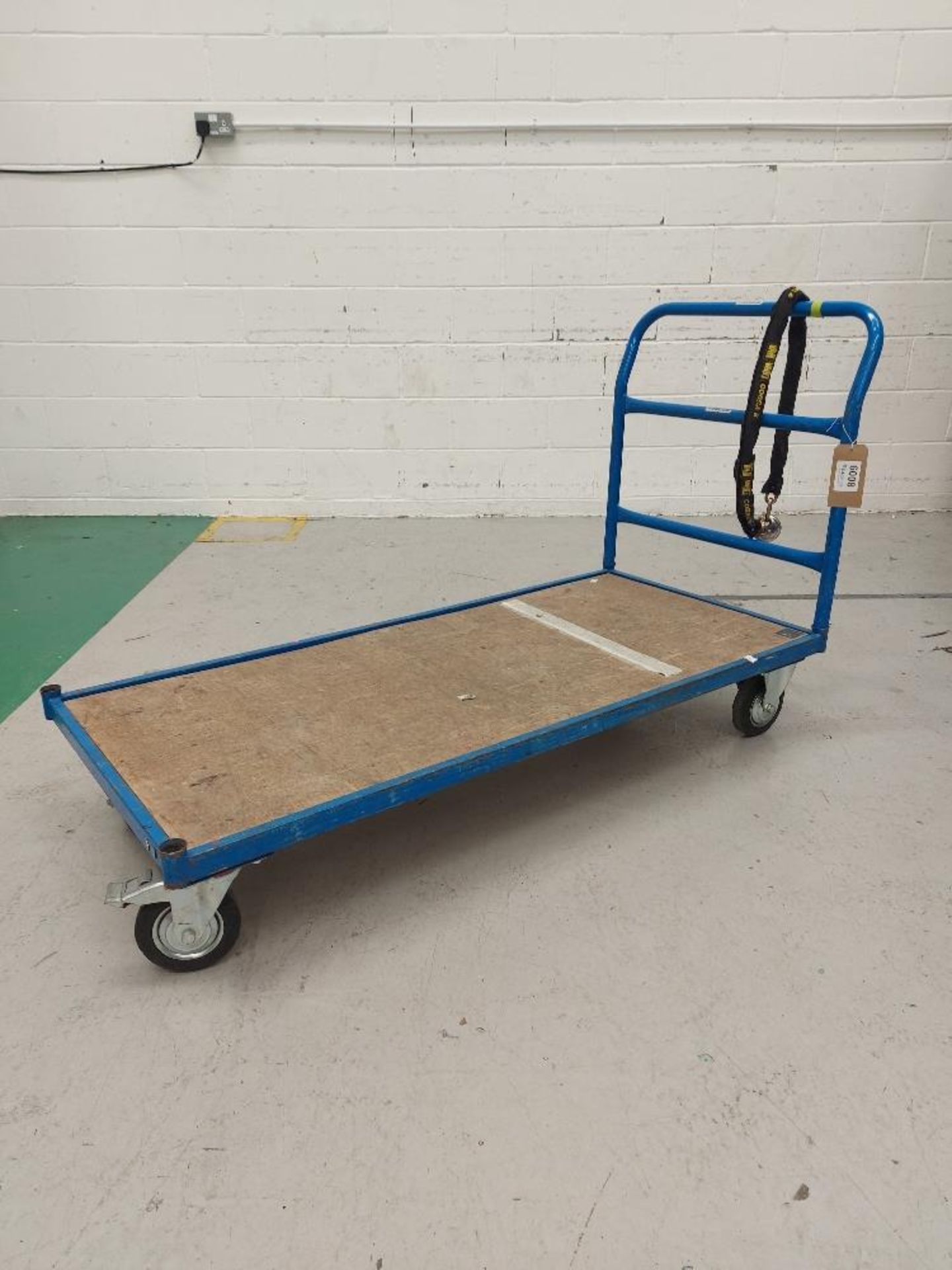 Flatbed Mobile Warehouse Trolley