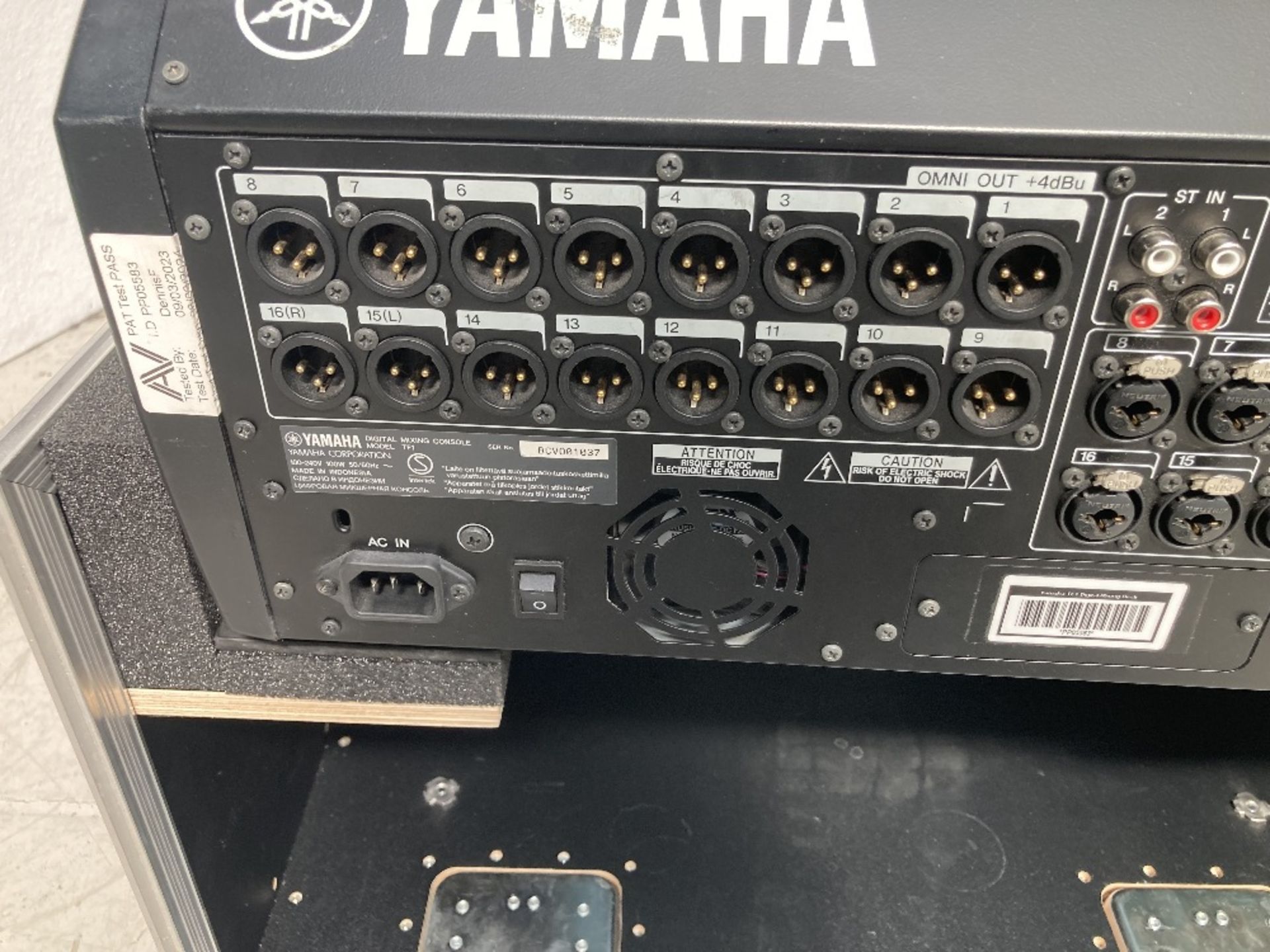 Yamaha TF1 Digital Mixing Console & Heavy Duty Mobile Flight Case - Image 6 of 10
