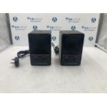 (2) Fostex 6301BX Speakers & Padded Carry Case