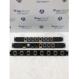 (3) Mount Rack Input Connection Panels
