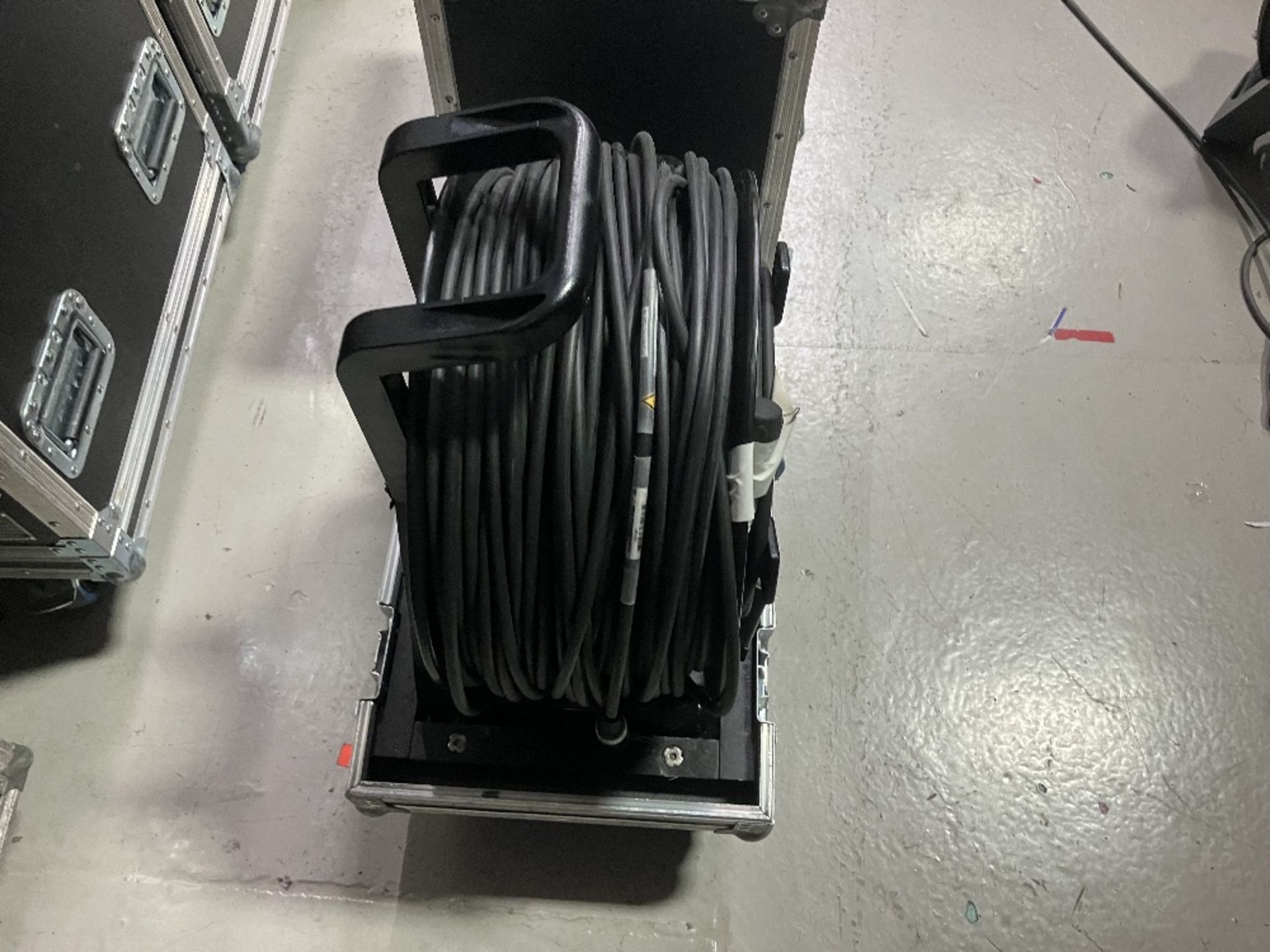 Neutrik Opticon 50m Quad Drum Cable With Heavy Duty Mobile Flight Case - Image 2 of 7