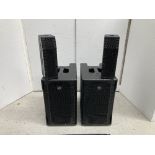 (2) RCF EVOX 5 Subwoofer Loudspeakers & Heavy Duty Mobile Flight Case