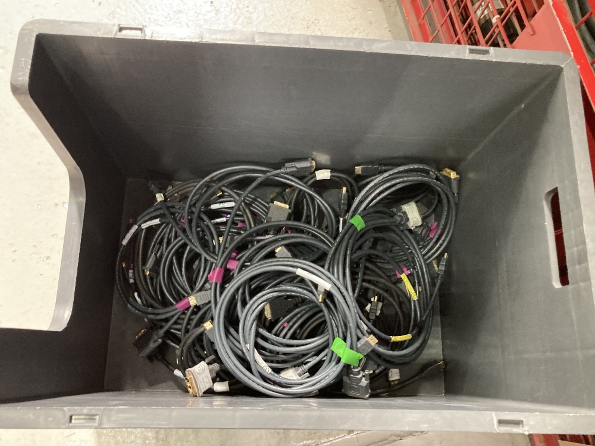 Quantity Of HDMI/Visual Cables With Plastic Lin Bin - Image 3 of 3