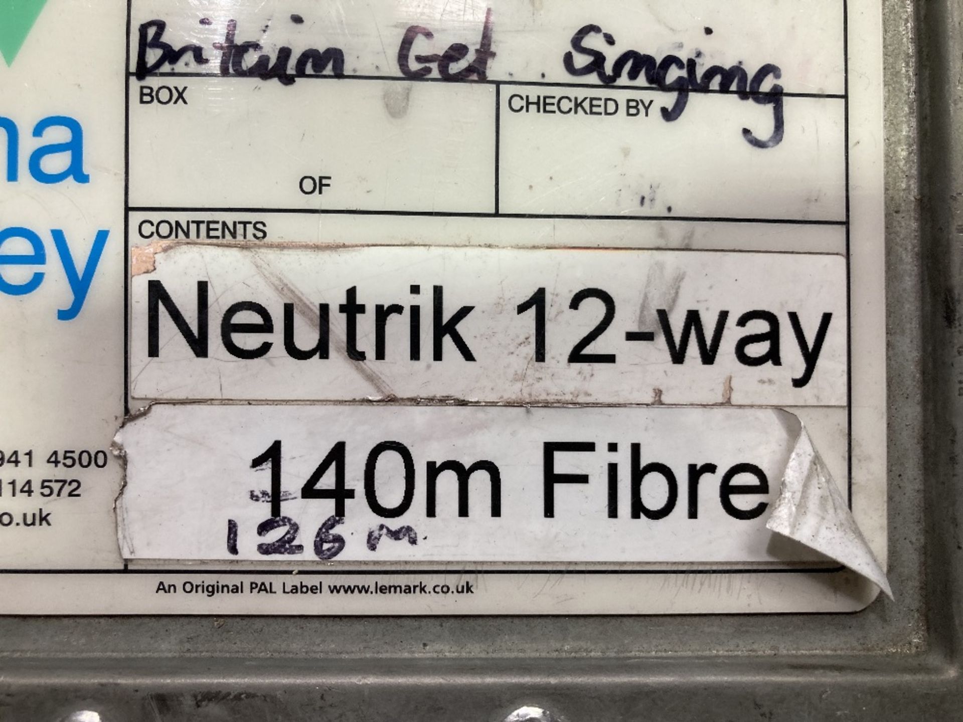 Neutrik 12-Way 140m Fibre Cable Reel With Heavy Duty Flight Case - Bild 10 aus 13
