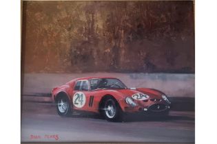 Ferrari 250 GTO at Speed - Oil on Canvas by Dion Pears
