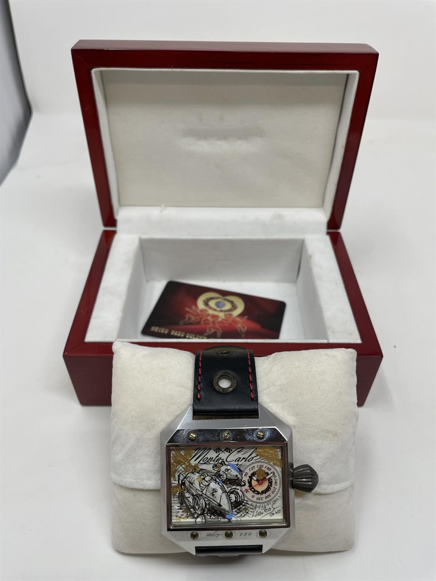 Heiko Saxo Monte Carlo Limited Edition Wristwatch with Unique Hand-Painted Face - Image 5 of 10