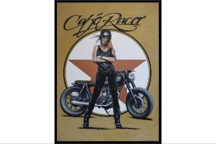 Café Racer Canvas by Tony Upson