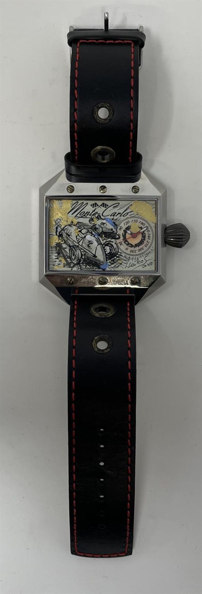 Heiko Saxo Monte Carlo Limited Edition Wristwatch with Unique Hand-Painted Face - Image 8 of 10