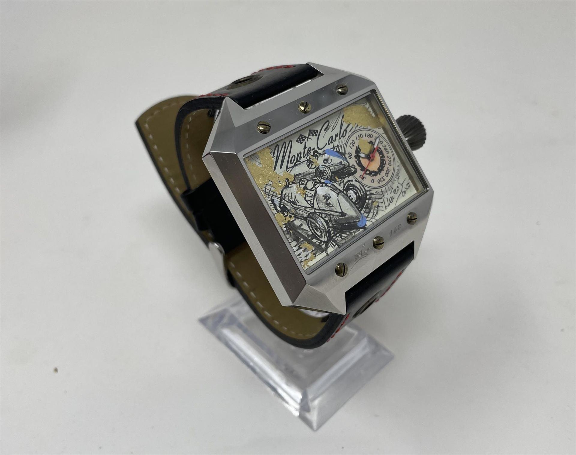 Heiko Saxo Monte Carlo Limited Edition Wristwatch with Unique Hand-Painted Face - Image 10 of 10