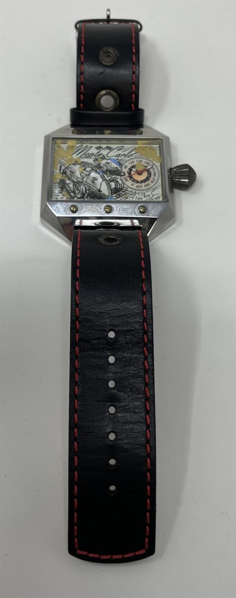 Heiko Saxo Monte Carlo Limited Edition Wristwatch with Unique Hand-Painted Face - Image 3 of 10