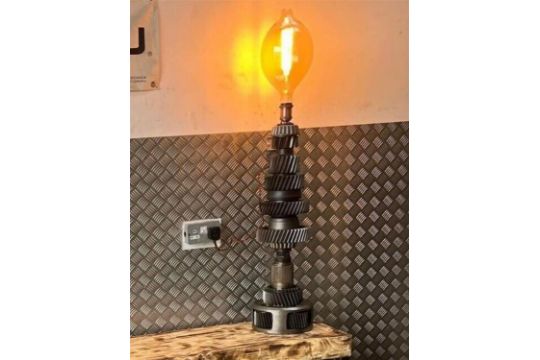 Upcycled Industrial Lamp - Image 2 of 3