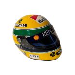 Replica Ayrton Senna Helmet Produced in 1993 by Shoei