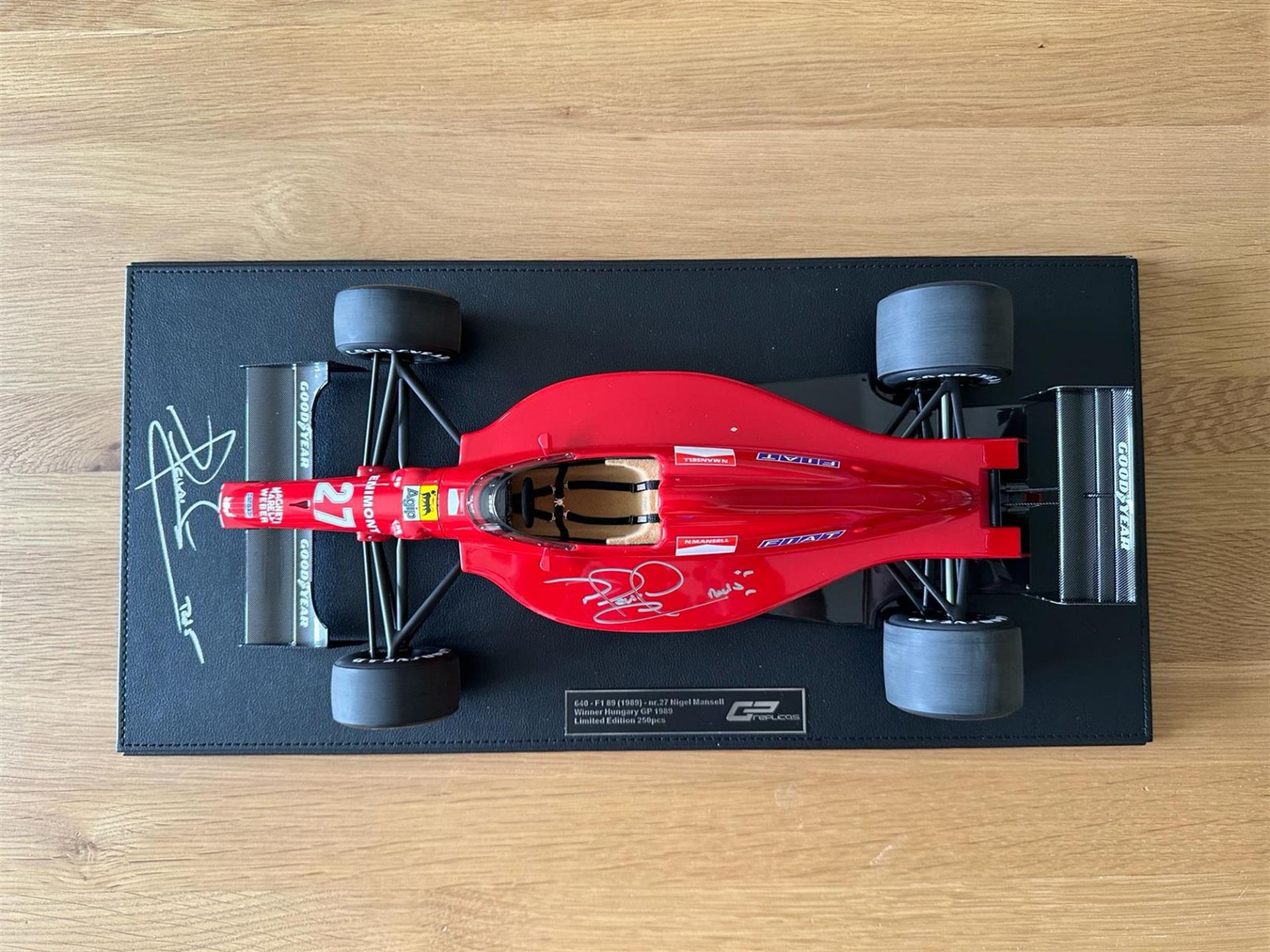 Stunning GP Replicas Nigel Mansell-signed Ferrari F189 1/12th Scale Model - Image 7 of 9