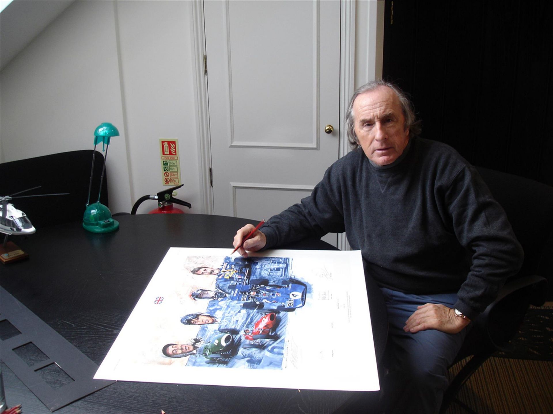 Best of British Original Artwork Signed by Moss, Mansell, Stewart and Surtees by Nicholas Watts - Image 4 of 5