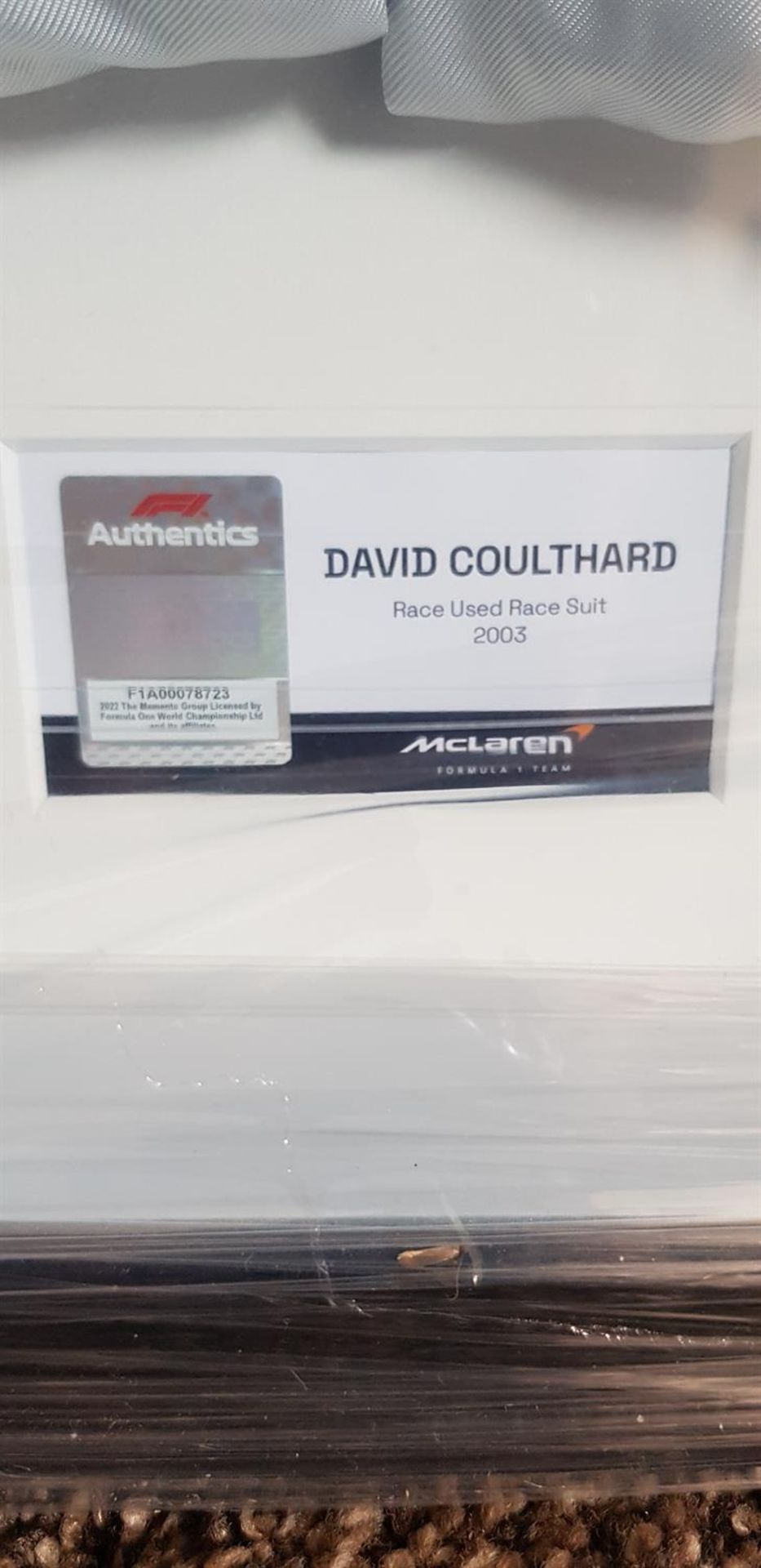 2003 David Coulthard Race Suit - Bild 2 aus 6