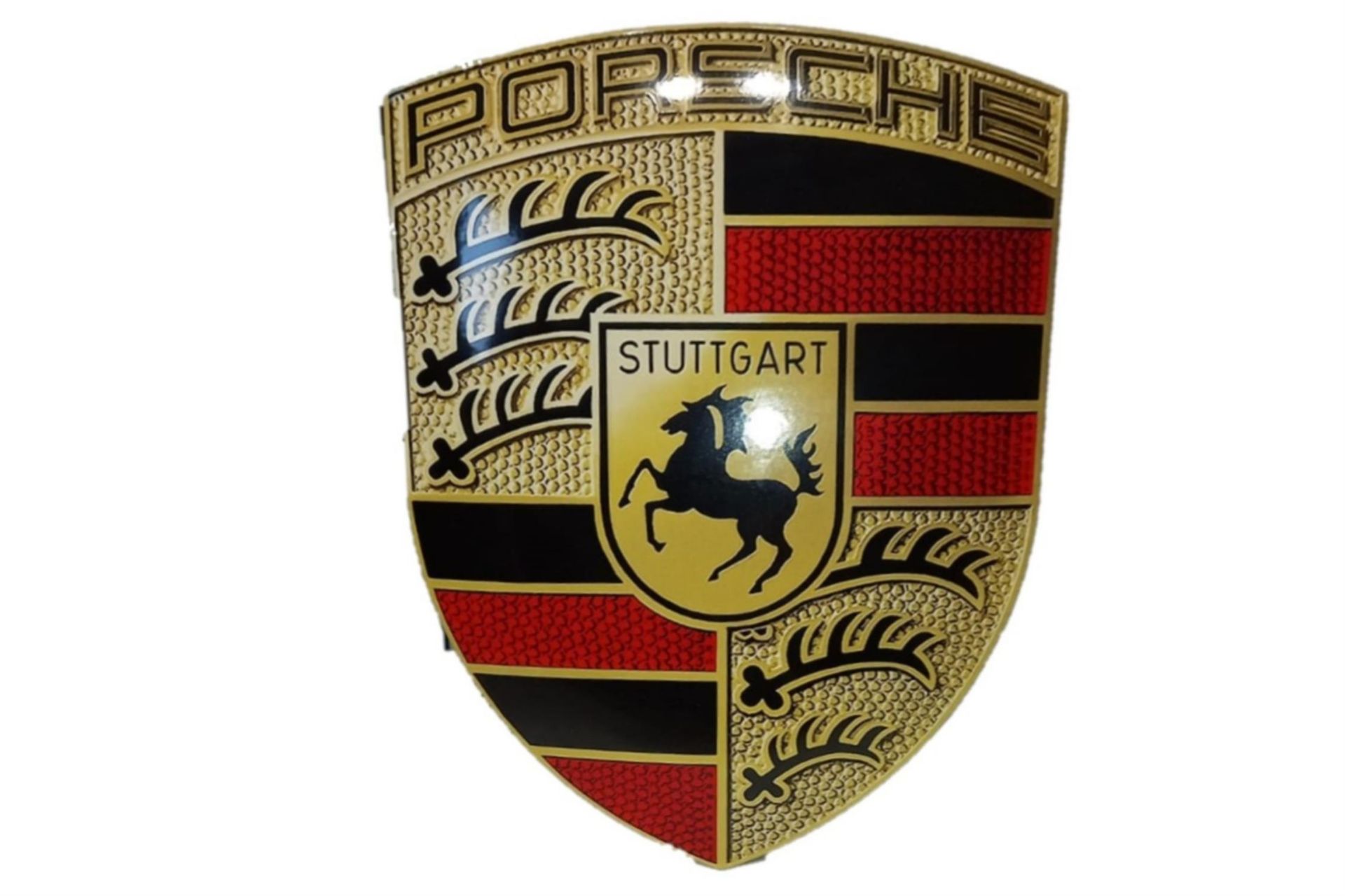 **Regretfully Withdrawn**Genuine Porsche Design Enamel Shield Wall Display