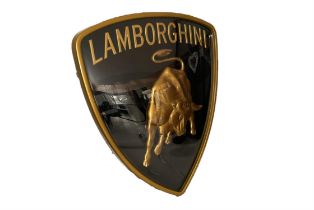 Substantial Illuminated 'Lamborghini' Shield