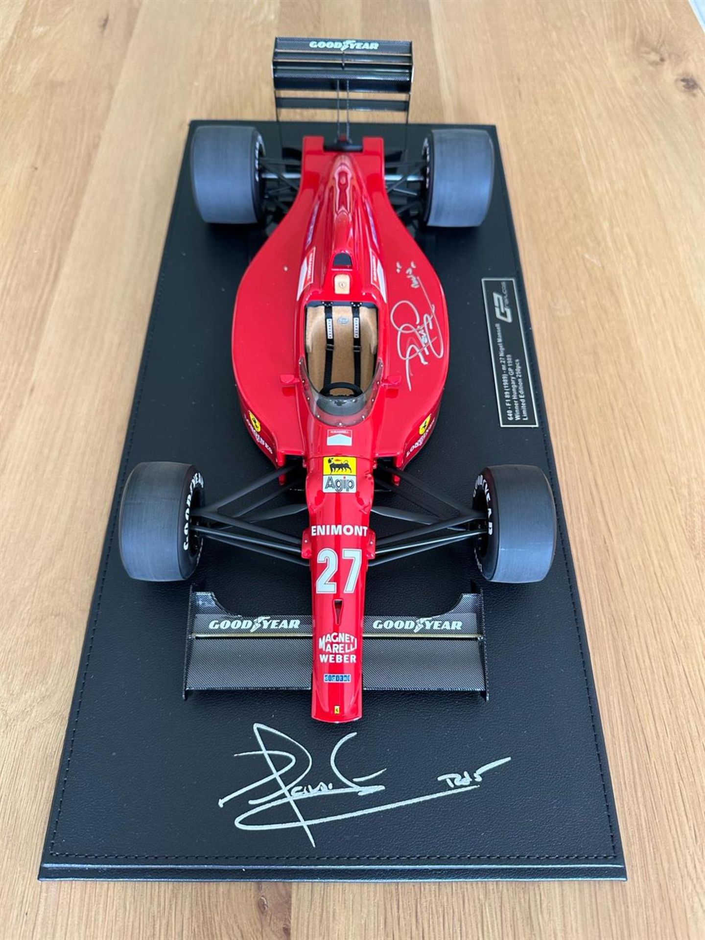 Stunning GP Replicas Nigel Mansell-signed Ferrari F189 1/12th Scale Model - Image 5 of 9