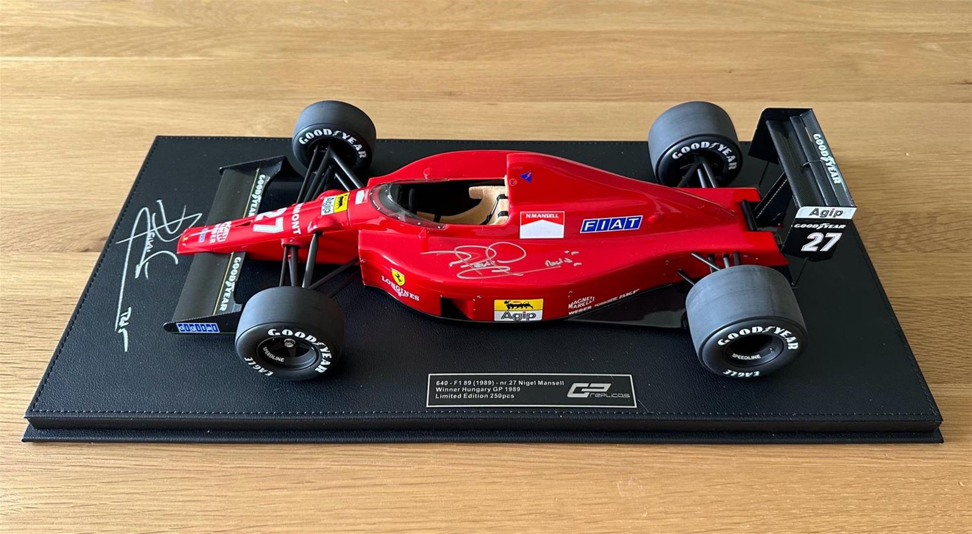 Stunning GP Replicas Nigel Mansell-signed Ferrari F189 1/12th Scale Model - Image 9 of 9