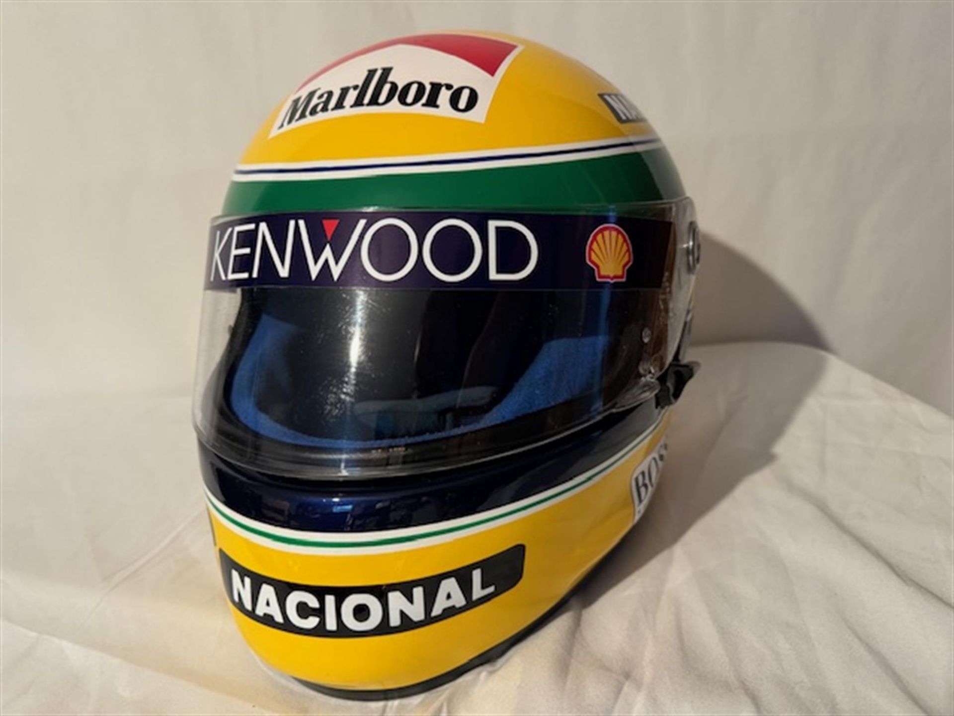 Replica Ayrton Senna Helmet Produced in 1993 by Shoei - Bild 6 aus 10