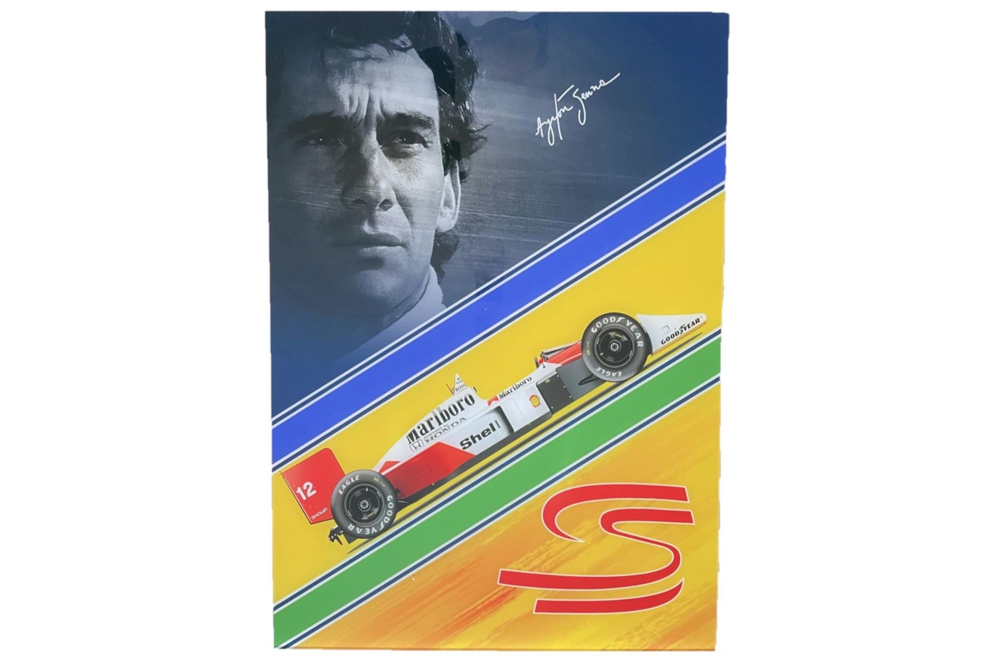 Substantial Ayrton Senna Acrylic Glass UV Print*