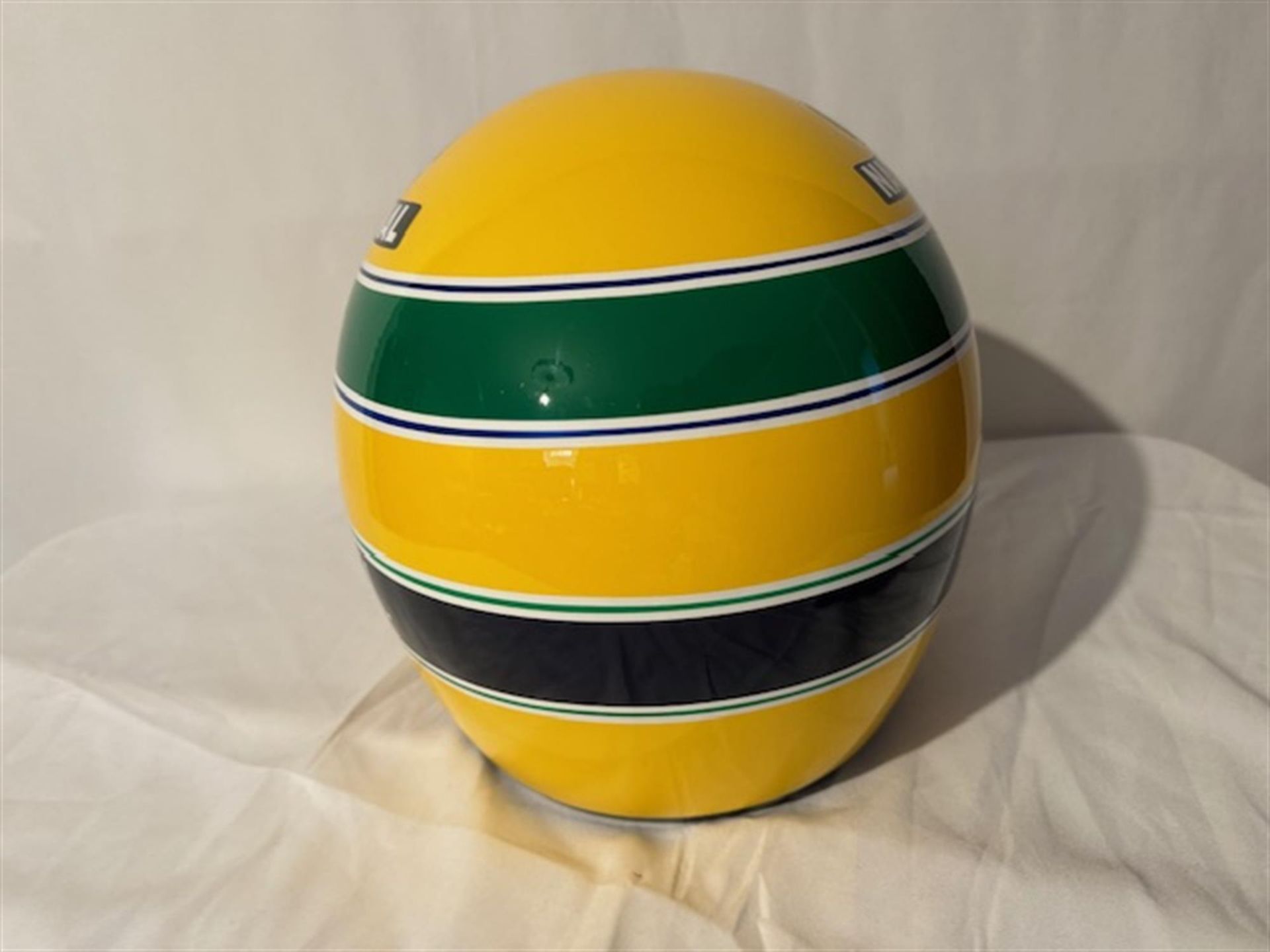 Replica Ayrton Senna Helmet Produced in 1993 by Shoei - Bild 4 aus 10